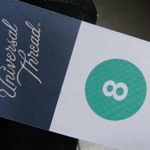 Universal Thread Women's Sarah Black Suede Leather Shearling Winter Boots Size 8 - Picture 13 of 16